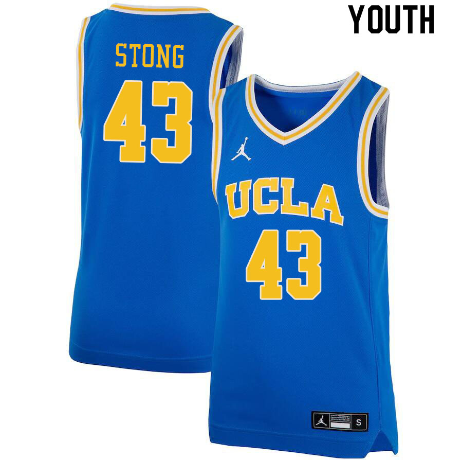Jordan Brand Youth #43 Russell Stong UCLA Bruins College Jerseys Sale-Blue